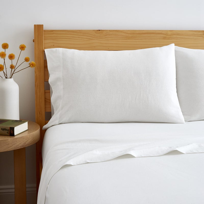 BED INC Road Trip America Jersey Sheets Set - Cotton Blend 3 Pieces Twin Set - T-Shirt Soft Knit Stretchy Bed Sheets - All Seasonal and Deep Pockets (White, Twin) - Image 2